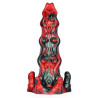 MONSTERED Gode Hortarix 19 x 5.5cm Noir et Rouge